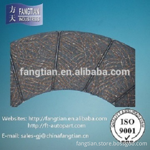 Top Quality Non-asbestos Passenger Car Clutch Facing